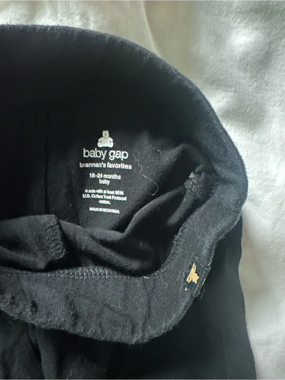 Baby Gap Pink Rainbow Baby Onesie with Black Baby Shorts